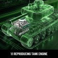Mould King V8 Tank Engine 10182