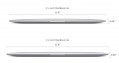 толщина корпуса Apple MacBook Air 11" и 13" (2015)