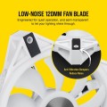 Corsair iCUE QL120 RGB 120mm PWM White Fan Single Pack