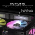 Corsair iCUE LINK RX140 RGB PWM Twin Pack Black