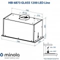 Minola HBI 6873 BL GLASS 1200 LED Line