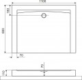 Excellent Forma Compact X 110x80 BREX.1403.110.080.WHC
