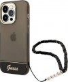 GUESS Translucent Pearl Strap for iPhone 14 Pro