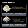 Inphic K87 Black-Gold Switch