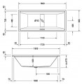 Чертеж с размерами 2nd floor 180x80