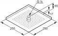 Чертеж с размерами Kludi A-QA 665410500