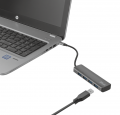 Trust Halyx Aluminium USB-C to 4-Port USB-A