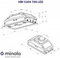Minola HBI 5204 WH 700 LED