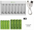 GP E811 + 4xAA 2100 mAh + 4xAAA 850 mAh