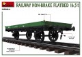 MiniArt Railway Non-Brake Flatbed 16.5 T (1:35)