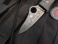 Spyderco Spyopera Carbon Damascus