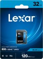 Lexar High-Performance 800x SDHC UHS-I Card BLUE Series 32Gb