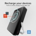 SBS Wireless Power Bank with Stand and LCD 10000