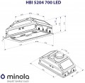 Minola HBI 5204 GR 700 LED