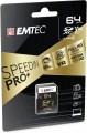 Emtec SDXC UHS-II U3 V90 SpeedIN Pro+ 64Gb