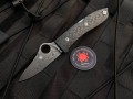 Spyderco Spyopera Carbon Damascus