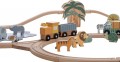FreeOn Free2Play Wooden Railroad with Wagons and Animal Frie