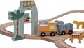 FreeOn Free2Play Wooden Railroad with Wagons and Animal Frie