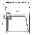 Ravak Gigant Pro 10° XA05A40101P