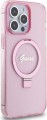 GUESS Ring Stand Script Glitter MagSafe for iPhone 15 Pro