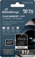 MediaRange microSDXC UHS-I Class 10 with Adapter 512Gb