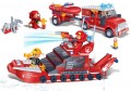 BanBao Fire Car and Ship Set 8312