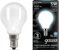 Gauss LED G45 5W 4100K E14 105201205