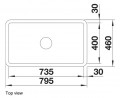 Blanco Villae Farmhouse Single 525163