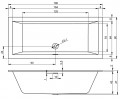 RIHO Rethink Cubic 180x80 B106001005