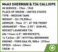 COBI M4A3 Sherman and T34 Calliope Executive Editon 2569