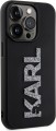 Karl Lagerfeld 3D Rubber Glitter Logo for iPhone 15 Pro Max