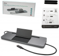 i-Tec USB-C Metal Ergonomic 4K 3x Display Docking Station +