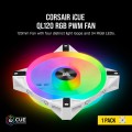 Corsair iCUE QL120 RGB 120mm PWM White Fan Single Pack