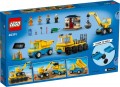 Lego Construction Trucks and Wrecking Ball Crane 60391