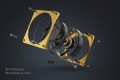 Alphacool Apex Stealth Metal Fan 2000rpm Chrome 120mm