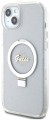 GUESS Ring Stand Script Glitter MagSafe for iPhone 15 Plus