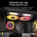 Corsair iCUE LINK TITAN 240 RX LCD Black