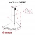 Perfelli K 6432 WH 850 LED Retro