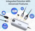 Unitek uHUB P5+ 5-in-1 USB-C Ethernet Hub with HDMI and 100W