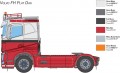 ITALERI Volvo FH Plat Dak (1:24)