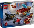 Lego Iron Man Car and Black Panther vs Red Hulk 76310