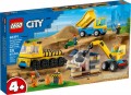 Lego Construction Trucks and Wrecking Ball Crane 60391