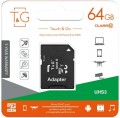 T&G microSDHC class 10 UHS-I U3 64GB + SD adapter