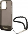 GUESS Translucent Pearl Strap for iPhone 14 Pro
