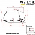 Weilor PBE 6140 SS 750 LED