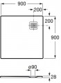 Roca Terran 90x90 AP0338438401