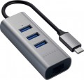Satechi Type-C 2-in-1 Aluminum 3 Port Hub with Ethernet