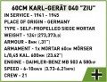 COBI 60 cm Karl-Gerat 040 Ziu 2560