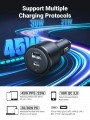 Ugreen Car Charger 2 Ports 63W PD