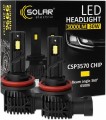 Solar LED H11 6500K 3000Lm 30W 2pcs